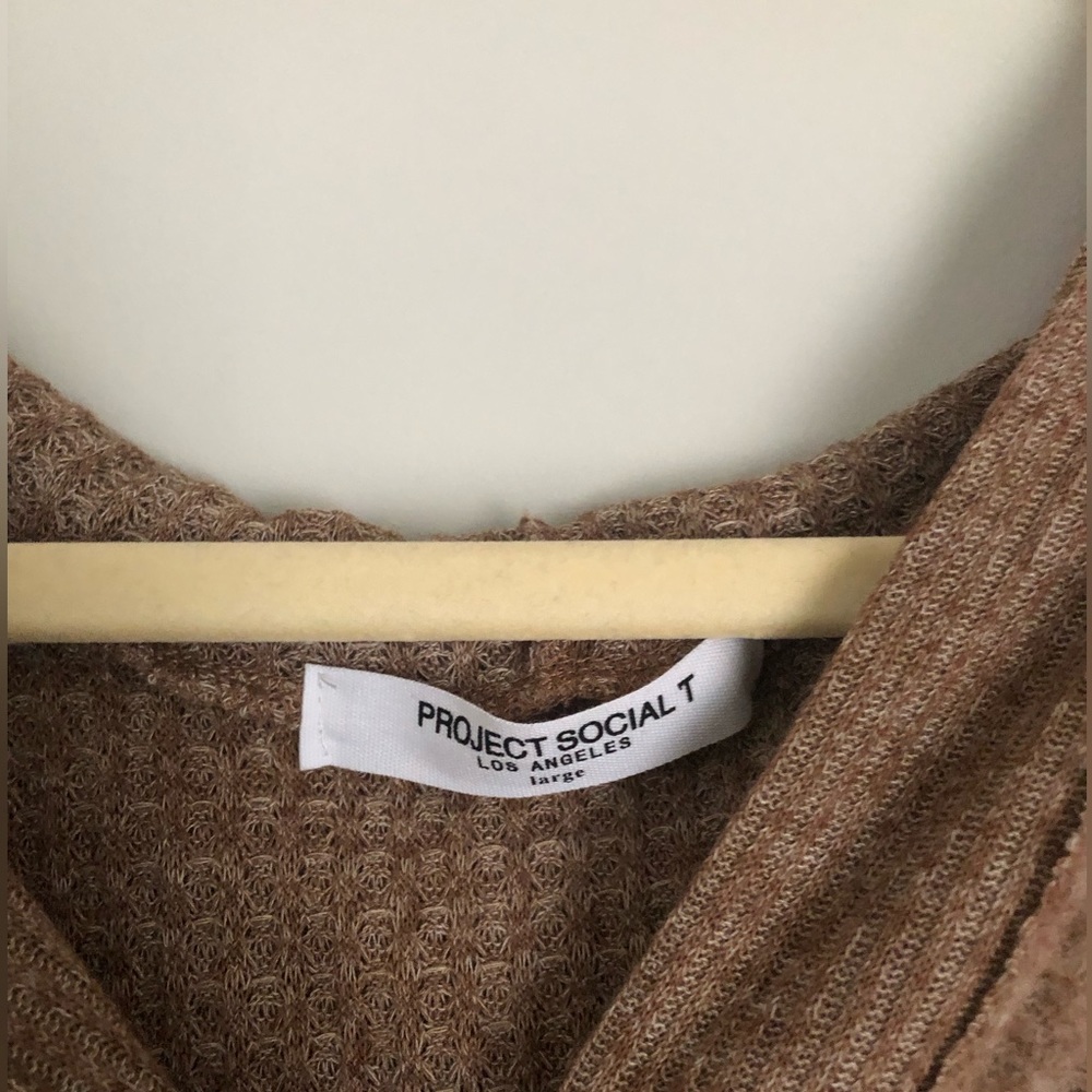 Project Social T- Noelle Brushed Thermal Hoodie View 3